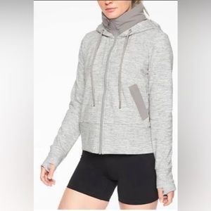 Athleta Women’s Victory Primaloft Zip Up Hoodie Jacket | Grey Size Large